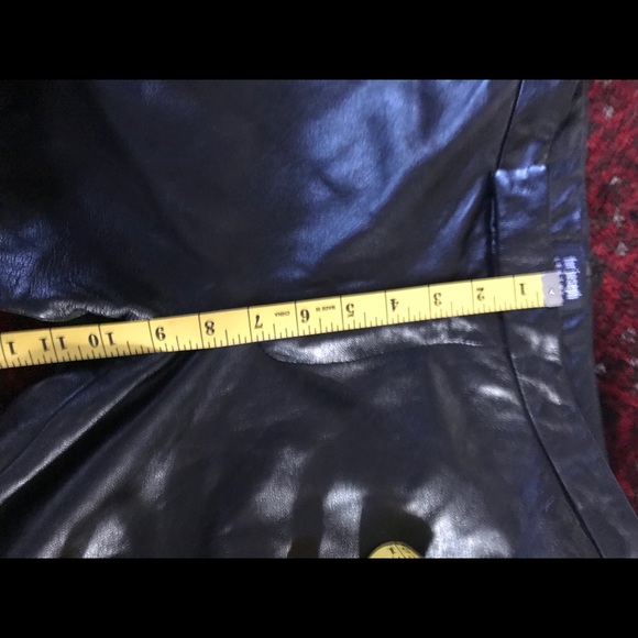for Joseph Black Real Leather Pants -6 - Picture 4 of 5